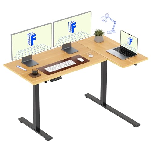 Amazon | FLEXISPOT 昇降式デスク 電動 EF1 L字デスク パソコン